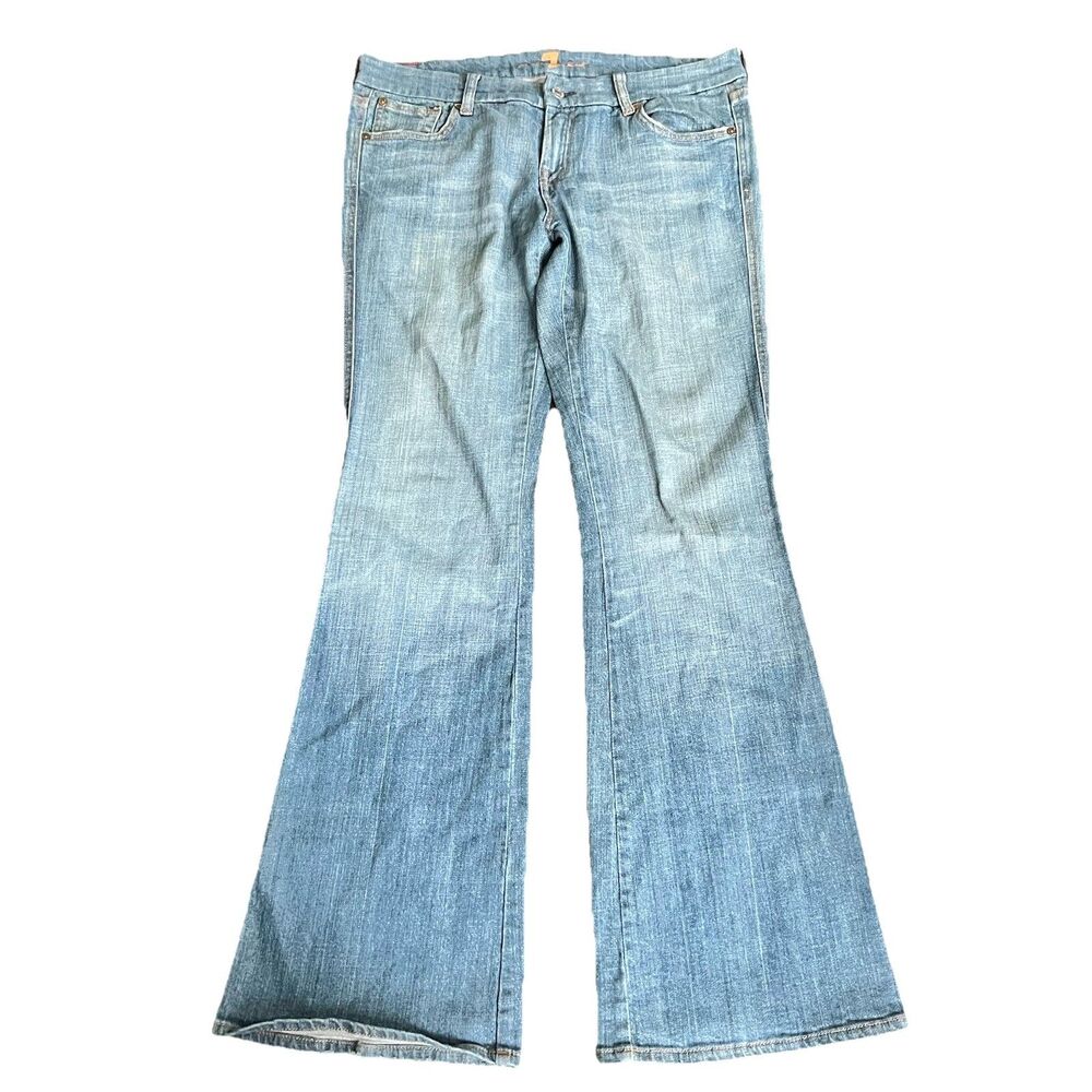 7 for All Mankind "A" Pocket Flare Jeans Light Blue Women’s 29